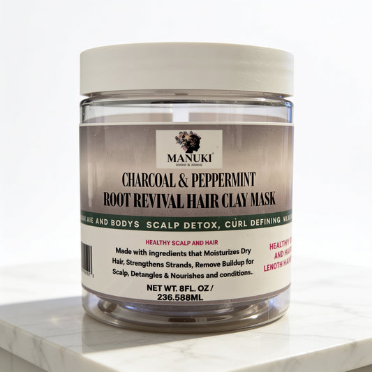 Charcoal and Peppermint Deep Conditioning Hair Mask