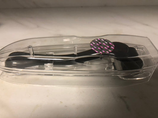 Derma Roller Microneedle Roller for Face Skin, Microdermabrasion Dermal Roller Microneedling Roller for Women Men Tools, 0.25, Black