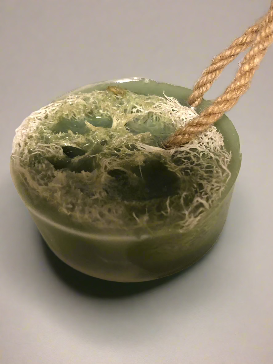 Peppermint and Tea Tree "Loofah Soap on a Rope"