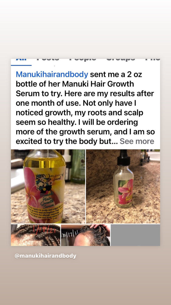Manuki Hair Repair  Oil 2 oz Bottle