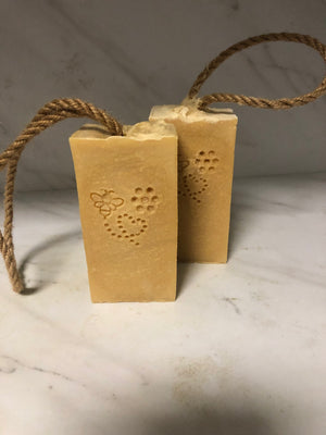 Oatmeal & Honey Luxury Soap on Rope/Hand made. AVAILABLE 3/1