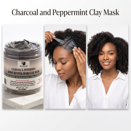 Charcoal and Peppermint Deep Conditioning Hair Mask