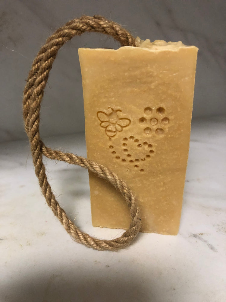 Oatmeal & Honey Luxury Soap on Rope/Hand made. AVAILABLE 3/1