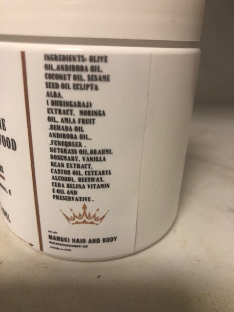 BHRINGRAJ - The King of Hair  Food Pomade with Brahmi and Vanilla Bean Extract