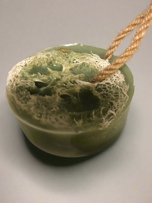 Peppermint and Tea Tree  "Loofah Soap on a Rope"