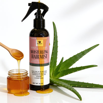 Moisturizing Hair Spray with Honey & Rosemary