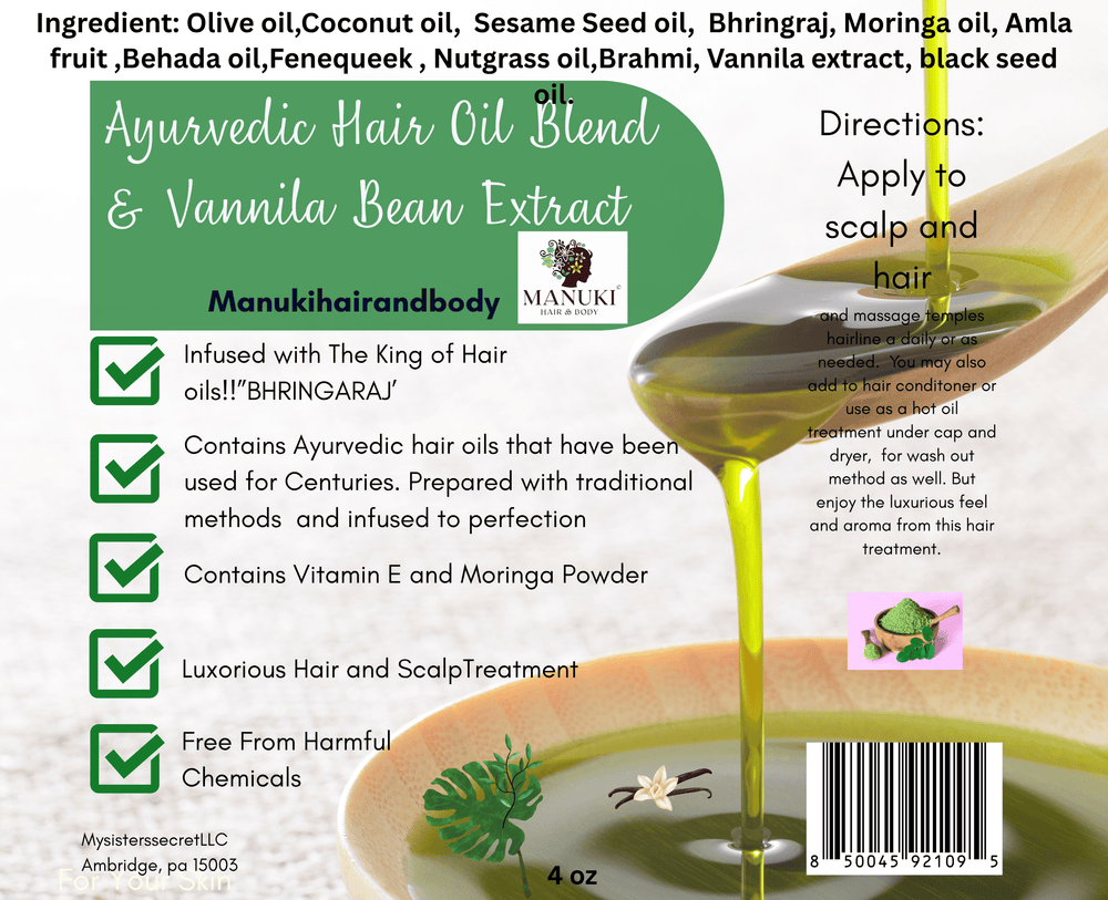 Ayurvedic Hair Oil - Natural Ingredients for Hair Growth