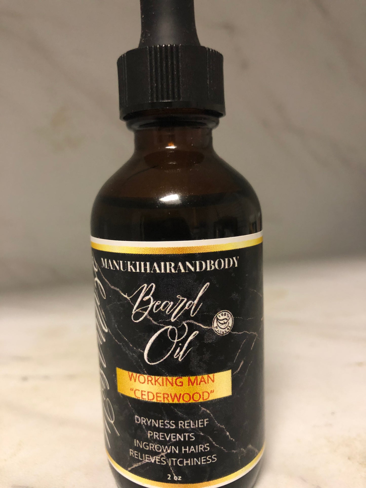Mens Beard drops“Working Man ”Cedarwood