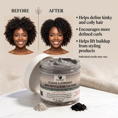 Charcoal and Peppermint Deep Conditioning Hair Mask