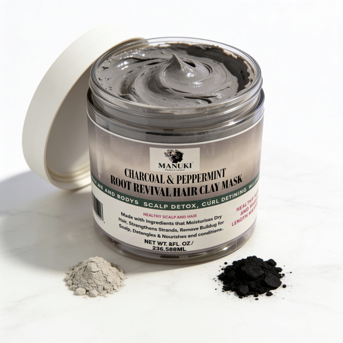 Charcoal and Peppermint Deep Conditioning Hair Mask