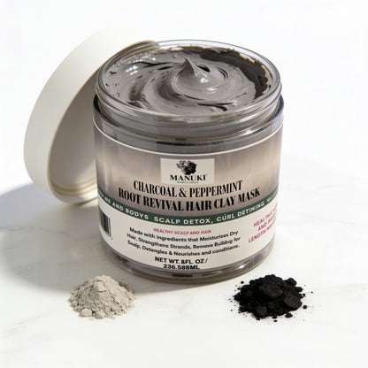 Charcoal and Peppermint Deep Conditioning Hair Mask