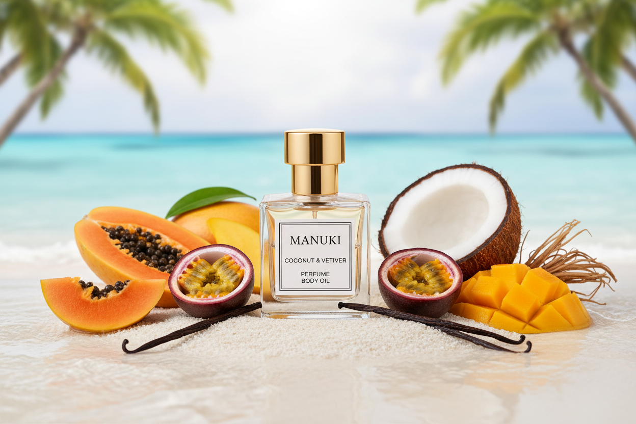 Perfume body Oils "Coconut Vetiver  Luxury Body Oil"