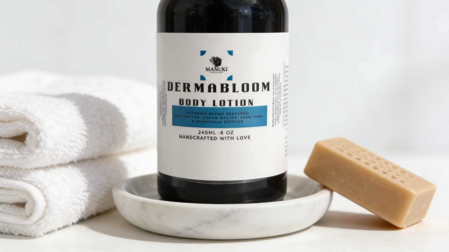 DermaBloom "Body Lotion for Dry Skin" Eczema & Psoariasis
