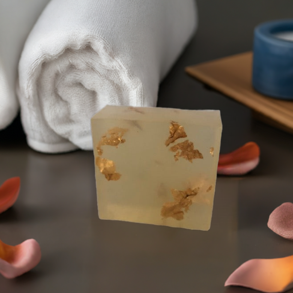 Aloe Vera Soap with Gold Flakes