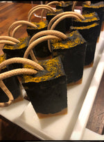 Charcoal & Tumeric Soap on Rope " Detox Bar"